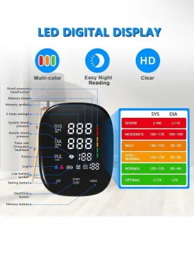 B0cz72tqwd Crabclaw Automatic Upper Arm Blood Pressure Monitors For Home Use Digital Led Display #3