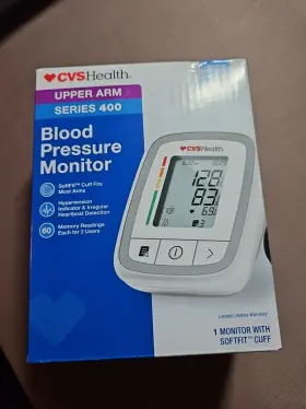 Cvs 050428319277 Health Upper Arm Series 400 Digital Blood Pressure Monitor Accurate White