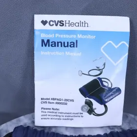 Cvs 050428333433 Health Manual Blood Pressure Monitor With Two Stethoscopes Medium Cuff #3