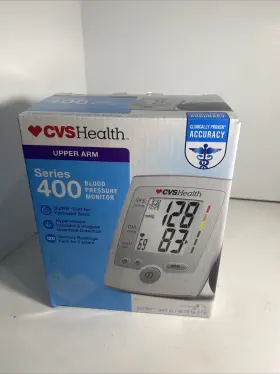 Cvs 050428438268 Health Upper Arm Series 400 Digital Blood Pressure Monitor Softfit Cuff Read