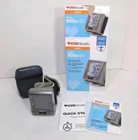 Bp3my1-3e Cvs Health 600w Wrist Cuff Blood Pressure Monitor With Storage Case