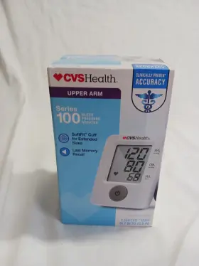 Cv01 Cvs Health Blood Pressure Monitor Series 100 Upper Arm Softfit Cuff New Sealed #2