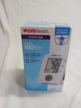 Cv01 Cvs Health Blood Pressure Monitor Series 100 Upper Arm Softfit Cuff New Sealed