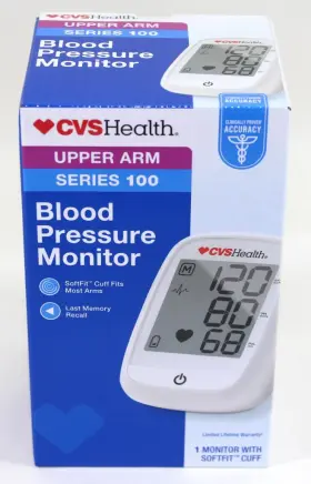 Cvs Health 050428059104 Upper Arm Blood Pressure Monitor Series 100 Complete Sealed Box