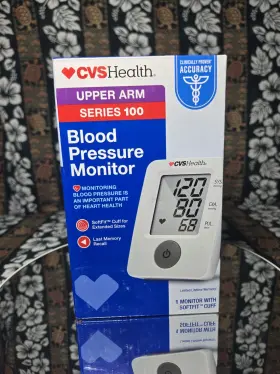 V-39666 Cvs Health Series 100 Upper Arm Digital Blood Pressure Monitor Softfit Cuff