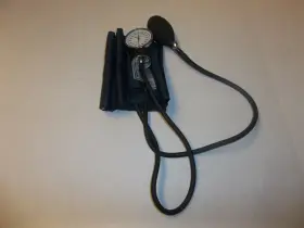 143401bk Deluxe Dixie Ems Aneroid Sphygmomanometer Blood Pressure Cuff - Black