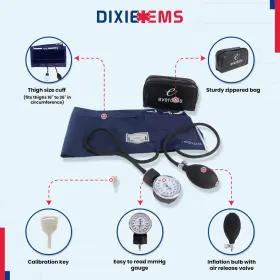 Dixie Ems 313102956978 Aneroid Sphygmomanometer - Thigh Size Blood Pressure Cuff #3