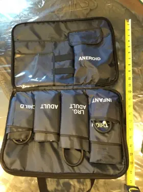 645010 Dixie Ems Aneroid Sphygmomanometer Kit 5 Cuff System Manual Blood Pressure Set #3
