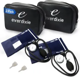 Dixie Ems 843484125025 Deluxe Aneroid Sphygmomanometer Blood Pressure 2 Count Pack Of Navy