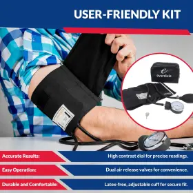 Bd16709 Dixie Ems Deluxe Aneroid Sphygmomanometer Blood Pressure Set With Adult Cuff Carrying Case #3