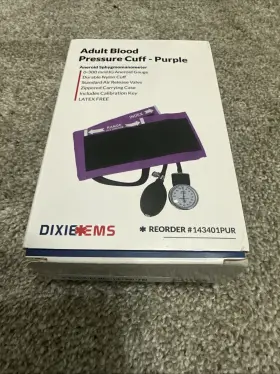 X000rpd4f7 Dixie Ems Adult Blood Pressure Cuff - Purple