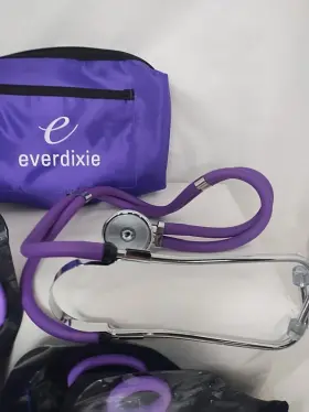 Zhe920pur Dixie Ems Adult Bp Cuff Dual Head Stethoscope And Blood Pressure Kit W-4 Sizers #3