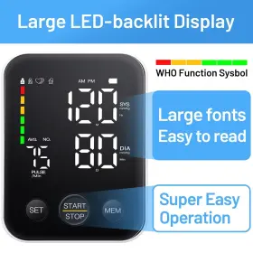 Douhao 753289192156 Blood Pressure Monitor Automatic Upper Arm Machine Accurate Adjustable Digita #2