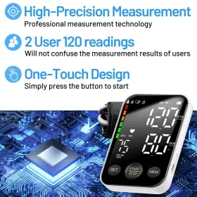 Douhao 753289192156 Blood Pressure Monitor Automatic Upper Arm Machine Accurate Adjustable Digita #3