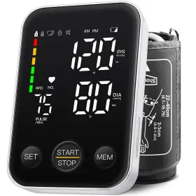 Douhao 753289192156 Blood Pressure Monitor Automatic Upper Arm Machine Accurate Adjustable Digita