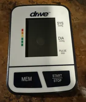 Bp3200 Drive Adult Wrist Home Automatic Digital Blood Pressure Monitor White