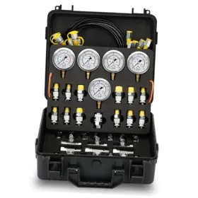 Hptk-5g13t Drkerr Hydraulic Pressure Test Kit 10/100/250/400/600bar 60mpa 5 Gauges 13
