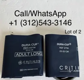 2756 Dura-cuf Ge Critikon Bp Cuff Ref Adult Long 23-33cm Navy Pack Of 2