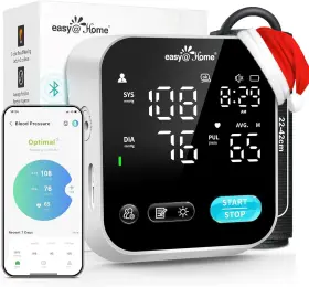 Easy Home 726084435599 Blood Pressure Monitor For Use Smart Bp Machine With Free Myhea