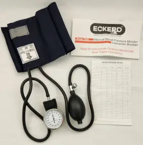 Eckerd 7626 Manual Blood Pressure Monitor Bp Cuff Gauge Aneroid Sphygmomanometer Machine Kit