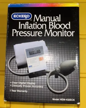Hem-432eck Eckerd Manual Inflation Digital Blood Pressure Monitor