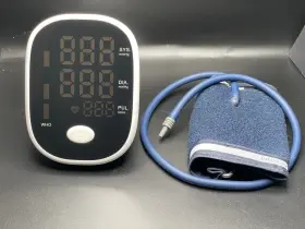 Bp-s01 Electronic Blood Pressure Monitor Digital Upper Arm Heart Rate Machine Bp Large Cuff