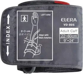 Elera 705353213908 Extra Large Blood Pressure Cuff 9 Inch -24 22-60cm - Xl Replacement Bp Cuf