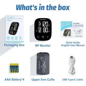 Elera 976892099801 Automatic Blood Pressure Monitor For Home Large Cuff Backlit Display #2