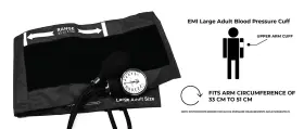 Elite Medical Instruments Emi 859443003068 Aneroid Sphygmomanometer Manual Blood Pressure Large Adult Cuff Adu #2