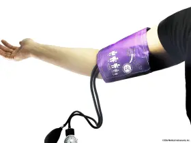 Bd16576 Elite Medical Instruments Emi Purple Deluxe Professional Aneroid Sphygmomanometer Manual Blood Pressure #3