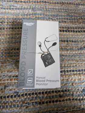 Equate 681131106238 Nib Manual Blood Pressure Kit Stethoscope Brand New Heart Health Monitor