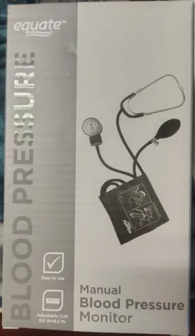 Equate 681131235297 Manual Blood Pressure Monitor Brand New In Box Free Shipping
