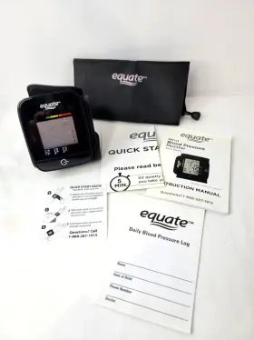 736792 Equate 4500 Series Wrist Blood Pressure Monitor Large Display Compact For Travel #2