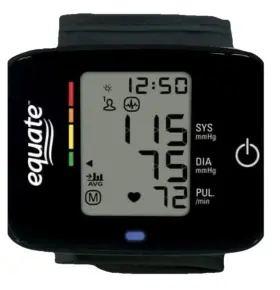 8292198 Equate 4500 Series Wrist Blood Pressure Monitor