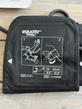 Ua-4000wm Equate Digital Blood Pressure Monitor Arm Cuff Battery Operated Pouch #3