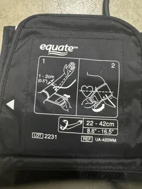 Ua-400wm Equate Digital Blood Pressure Monitor Arm Cuff Pouch Lot 21x1 22-42cm #2