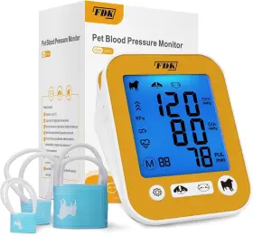 Dw02 Fdk Veterinary Blood Pressure Monitor For Pet Dog Cat 3 Cuffs Lcd Screen