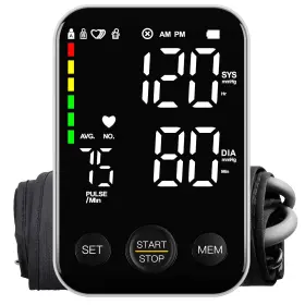 Fotosy 739722974053 Blood Pressure Monitor Machine For Home Use Upper Arm Adjustab