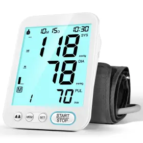 U81d Fotosy Blood Pressure Monitor Upper Arm Bp Machine For Home Use Accurate Large Adjus
