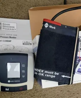 1130gnp Good Neighbor Pharmacy Automatic Inflation Blood Pressure Monitor Clinically Proven Accurate 99 Memory #2