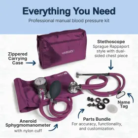 Graham-field 038673040061 Lumiscope Professional Blood Pressure Kit - Stethoscope Manual Bp Cuff Sphy #3