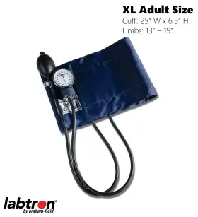 Graham-field 717076036214 Labtron Manual Monitor Adult Xl Cuff Labstar Deluxe Aneroid Sphygmomanometer #2