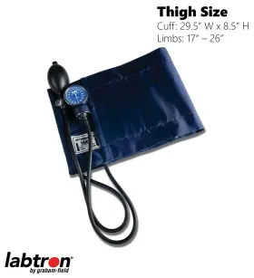 202t Graham-field 717076043076 Labtron Manual Monitor Blue Thigh Cuff Labstar Deluxe Aneroid Sphygmom #2
