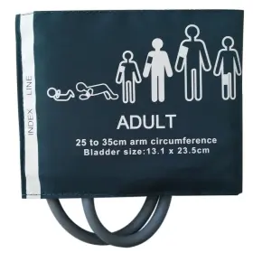 Zcm8i Greatmade Nibp Dual Tube Hose With Bladder Reusable Adult Blood Pressure Cuff 25-35 C