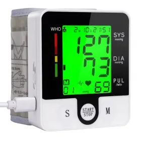 Kt002 Greetmed Wrist Blood Pressure Monitor Talking Digital Automatic Mach Inch