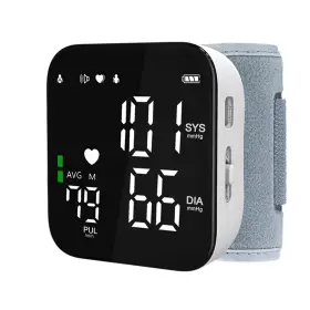 Kt011 Greetmed Wrist Blood Pressure Monitor Rechargeable Digital Automatic Cu