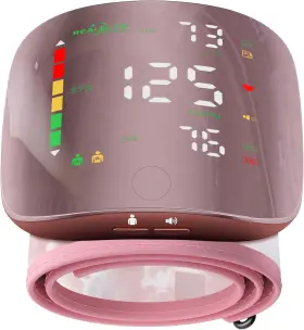 Guaever 313028445426 Wrist Blood Pressure Monitors For Home Use With Curved Screen Rechargeable Bp M