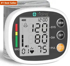 Guaever 445016140174 Wrist Blood Pressure Monitor For Home Use Rechargeable Bp Machine Automatic Dig