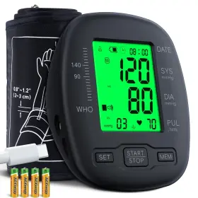Guaever 707630464447 Blood Pressure Monitor Upper Arm Monitors For Home Use With Ad