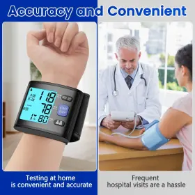 Guaever 707630464751 Blood Pressure Monitor Wrist Cuff Automatic Bp Machine With Ba #3